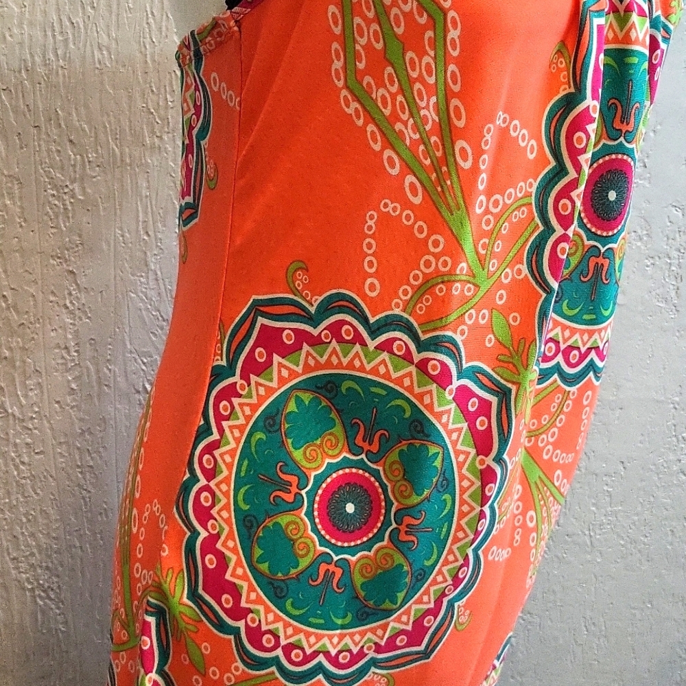 Boho Halter Style Sundress with Mandala Print - Picture 6 of 7